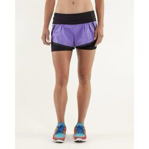 Lululemon Run: Speed Squad Short Power Purple Size 6 EUC
